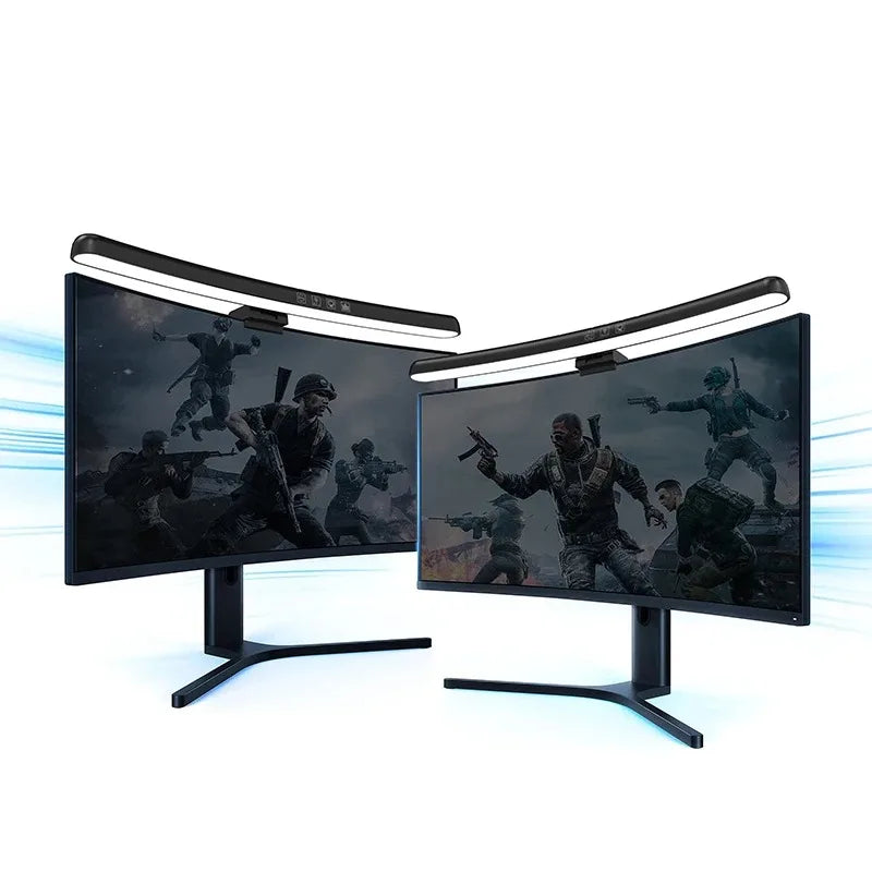 USB Dimming Monitor Light Bar – RGB Curved Screen Ambient Desk Lamp