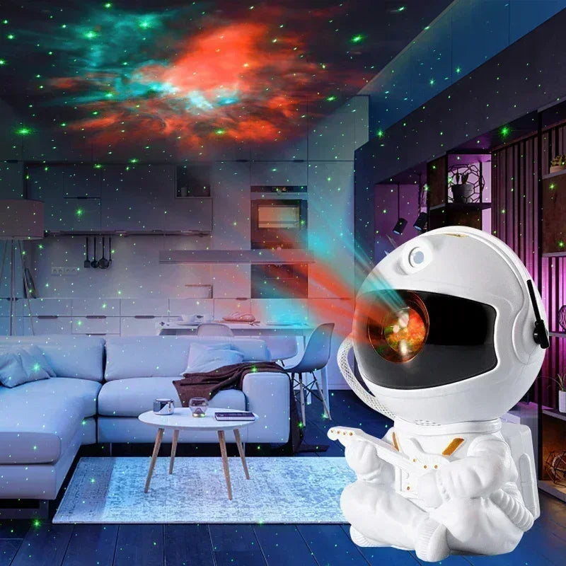 Star Projector Galaxy Night Light – Astronaut Nebula LED Lamp for Kids