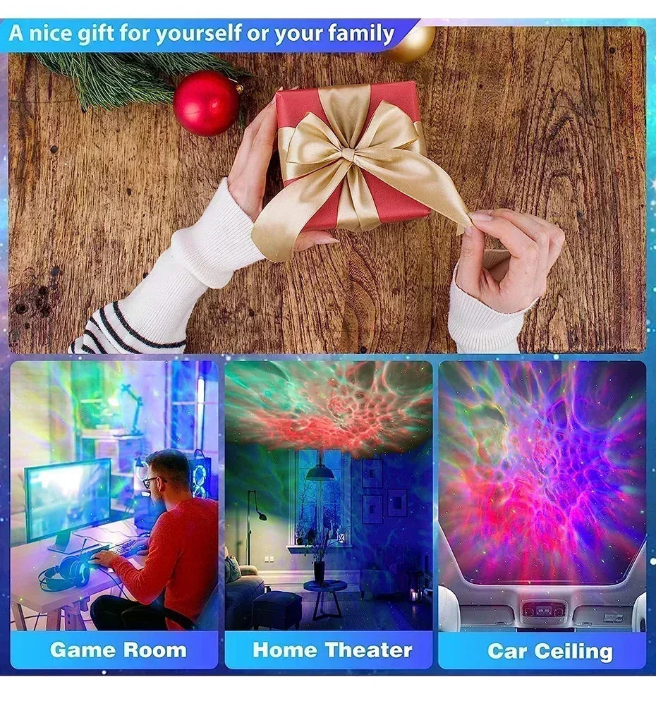 Star Projector Galaxy Night Light – Astronaut Nebula LED Lamp for Kids