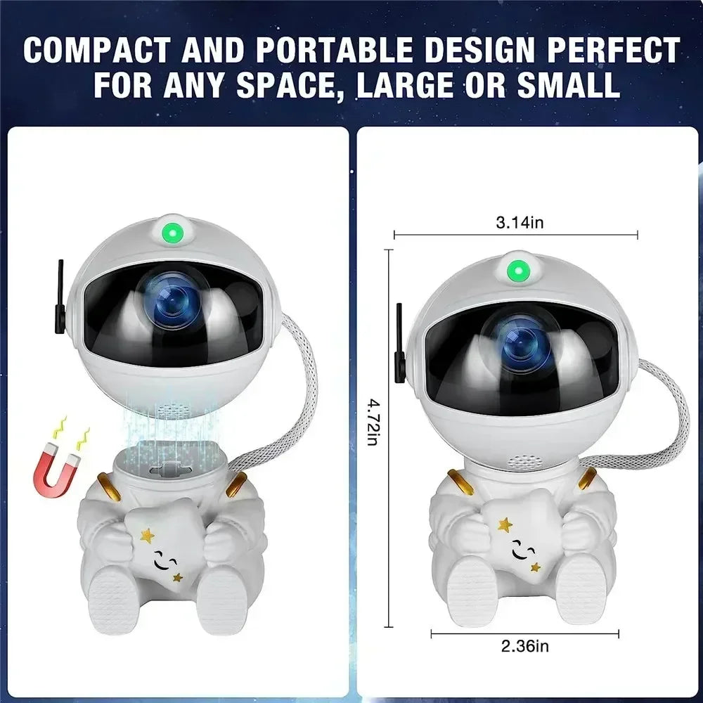 Star Projector Galaxy Night Light – Astronaut Nebula LED Lamp for Kids